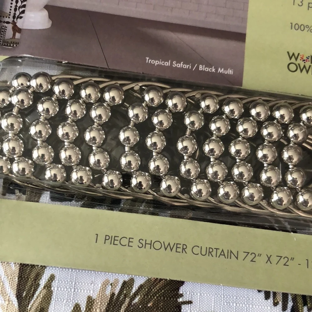 Tropical Safari Shower Curtain Set